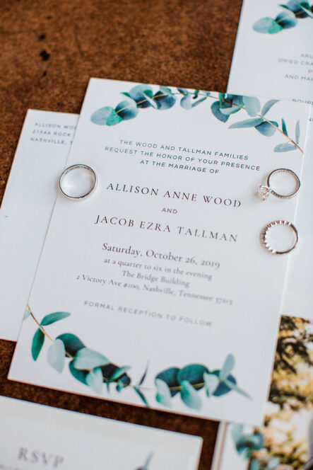 Allison and Jacob's Classic Natural Wedding Invitation Suites