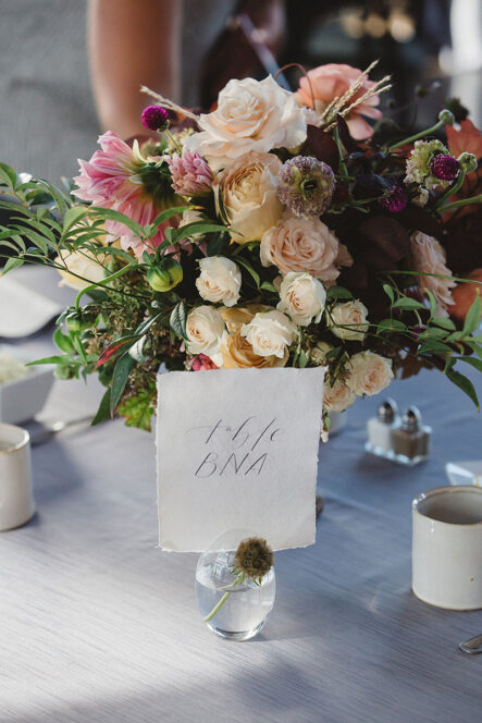 Fall Wedding Table Number