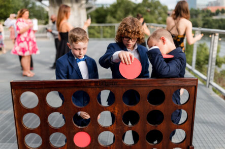 Large Connect Four Game during Cocktail Hour