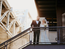 Haley and Andrew's Timeless Black and White Wedding in Downtown Nashville